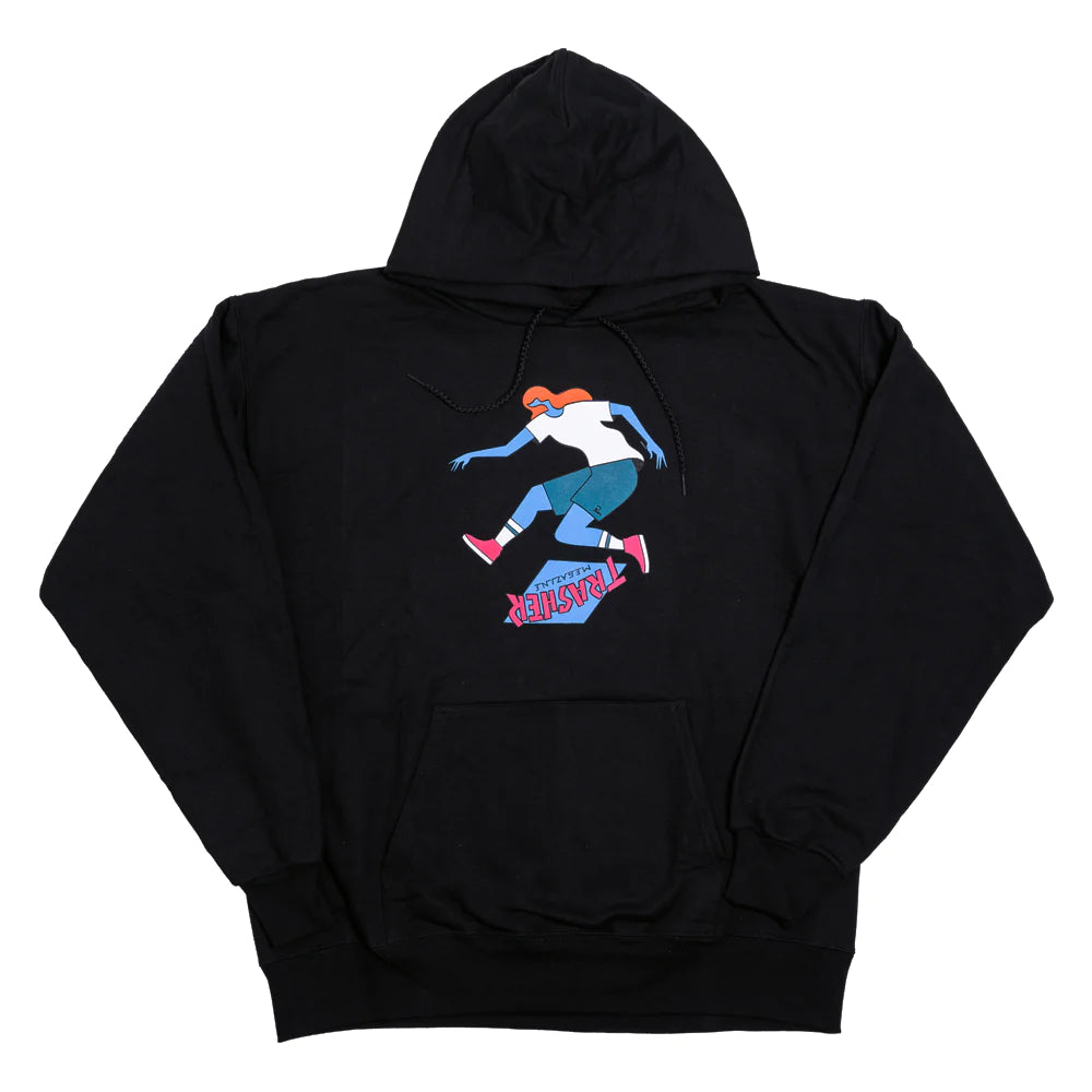 Custom Hoodies for Birthday Gifts-THRASHER MAGAZINE X PARRA TRASHER TRE HOODIE BLACK