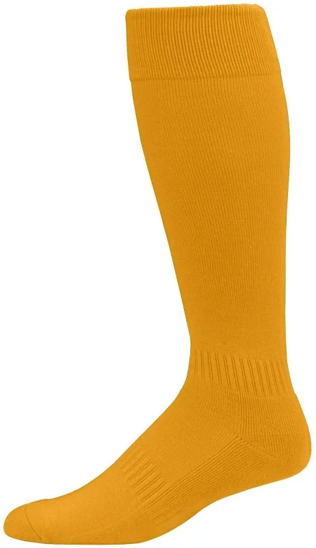 Custom Team Spirit Socks-Augusta 6006 Elite Multi-Sport Knee High Socks - Gold