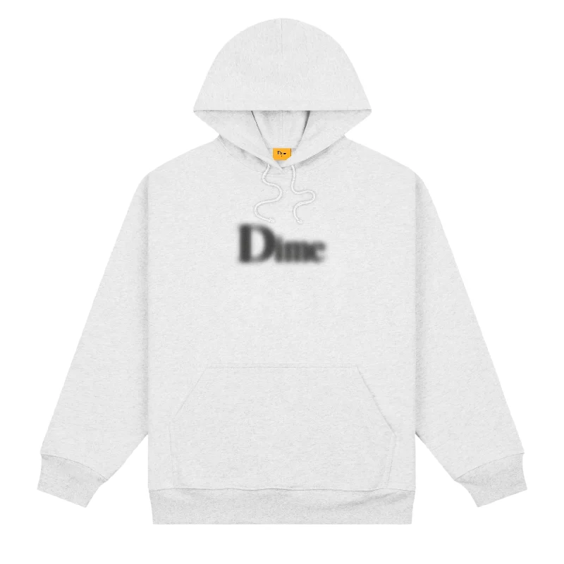 Custom Hoodies with Cute Animal Designs-DIME MTL CLASSIC BLURRY HOODIE ASH