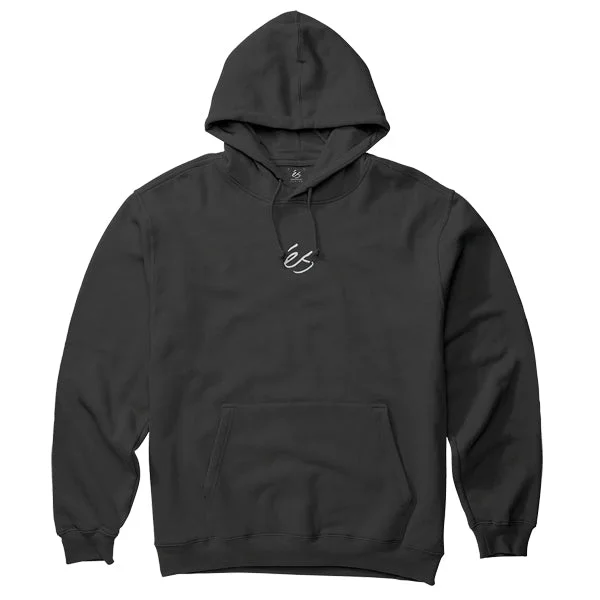 Custom Hoodies for Giveaways-ES MINI SCRIPT HOODIE - BLACK