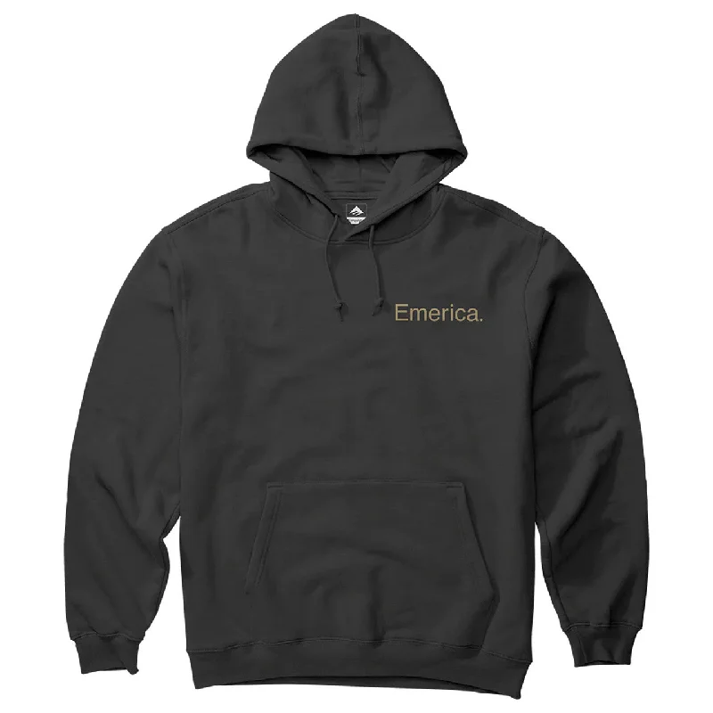 Custom Hoodies for Fall-Emerica This Is Skateboarding Hoodie - Black