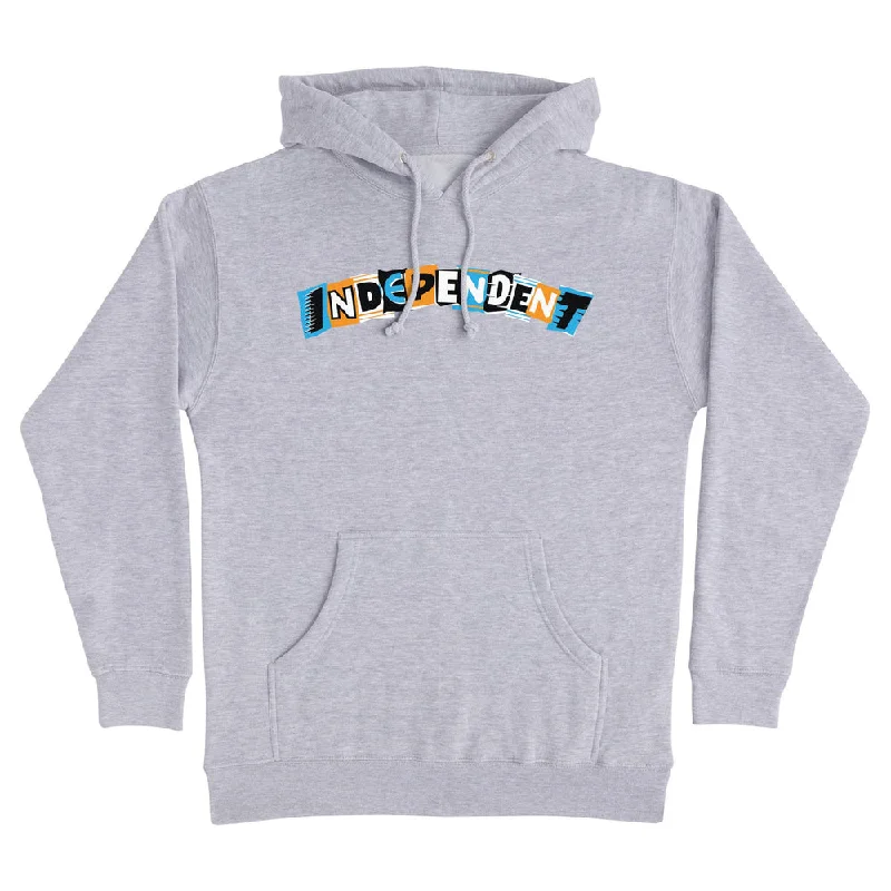 Custom Hoodies for Streetwear-Independent Trucks x Lance Mountain Ransom Hoodie - Grey