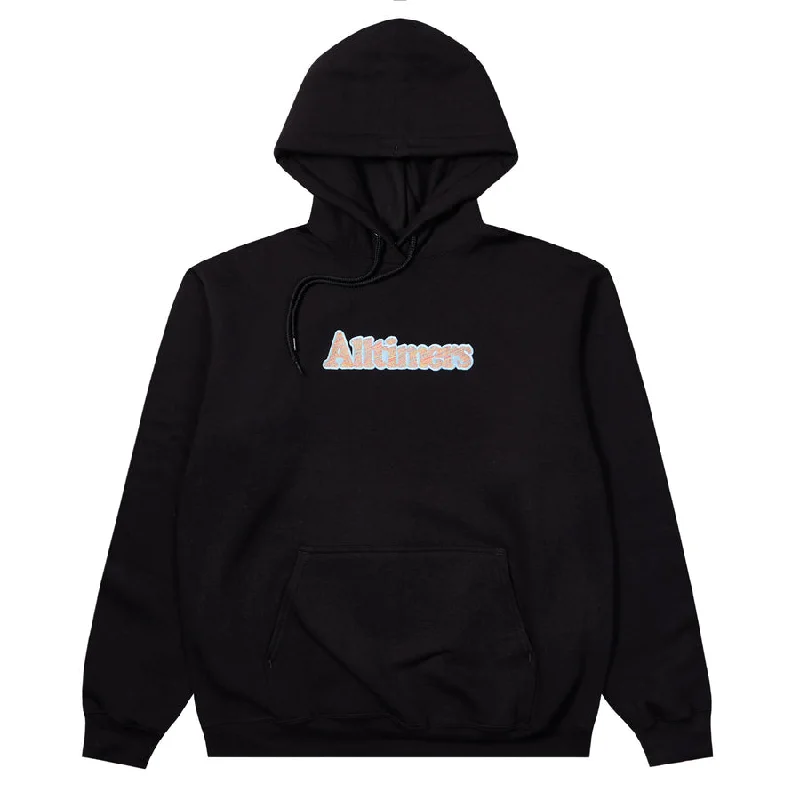 Custom Hoodies for Travel-Alltimers Broadway Multiyarn Embroidered Hoodie - Black