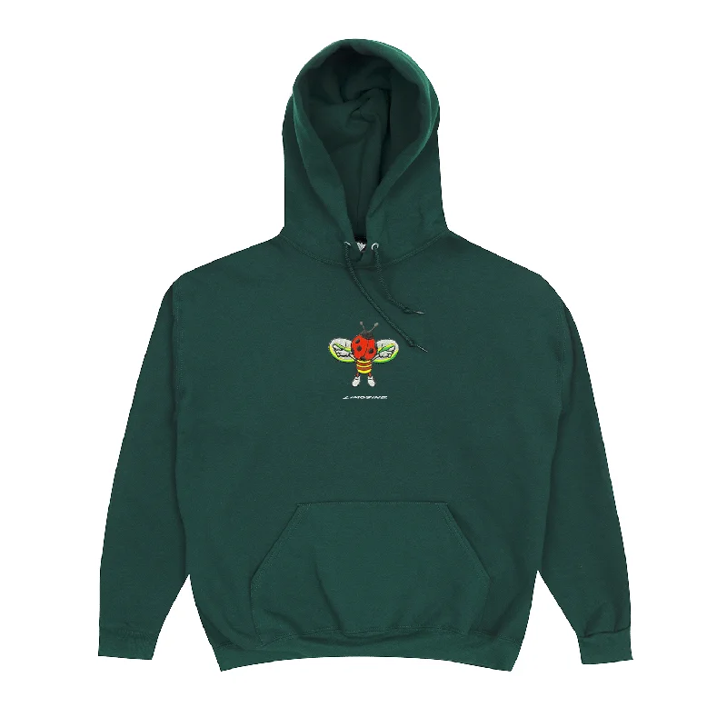 Custom Hoodies for Branding-LIMOSINE SKATEBOARDS BUG HOODIE GREEN