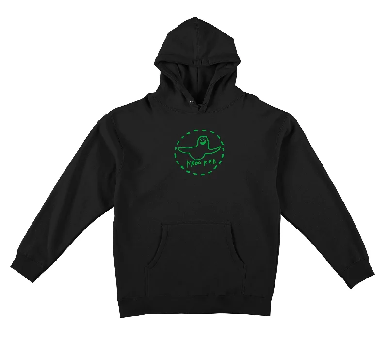 Custom Hoodies for Women’s Fashion-KROOKED TRINITY SMILE HOODIE - BLACK GREEN