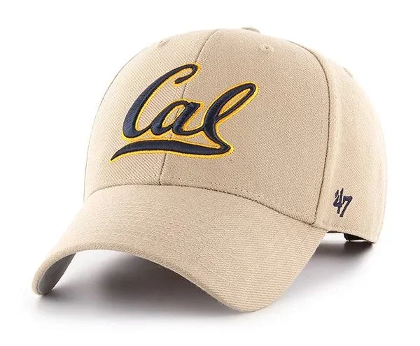 Custom Retro Hats-'47 Cal Berkeley Golden Bears Ballpark Clean Up Adjustable Hat-Khaki