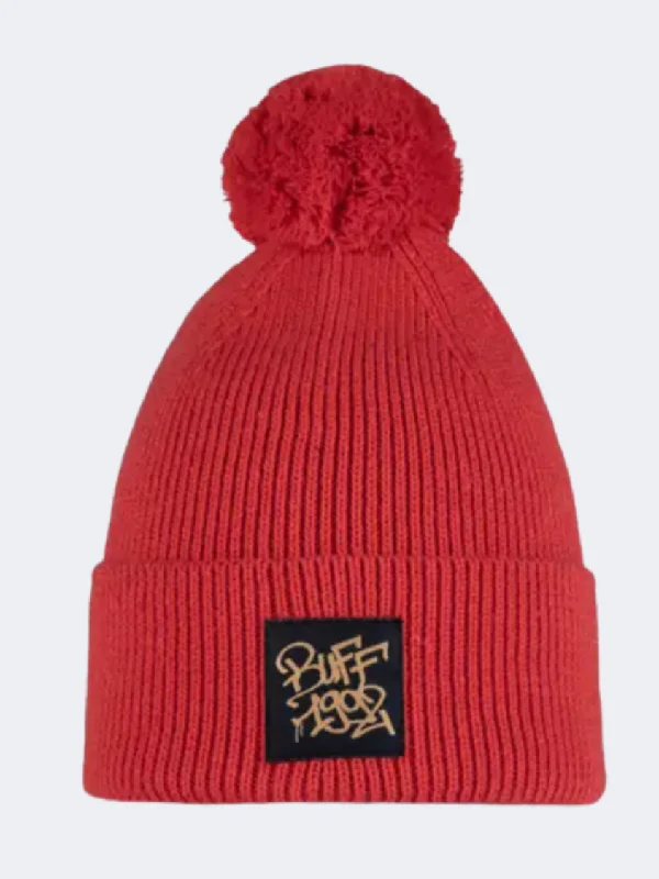 Custom Flat Caps-Buff Knitted Boys Lifestyle Beanie Deik Orange Red