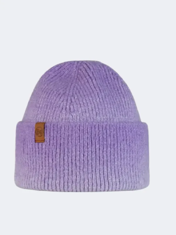 Custom Text Hats-Buff Knitted Unisex Lifestyle Beanie Marin Lavender