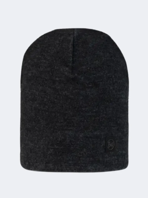 Custom Novelty Hats-Buff Merino Fleece Unisex Lifestyle Beanie Black