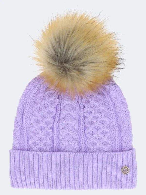 Custom Adventure Travel Hats-Chaos Claudelle Girls Lifestyle Beanie Lavender