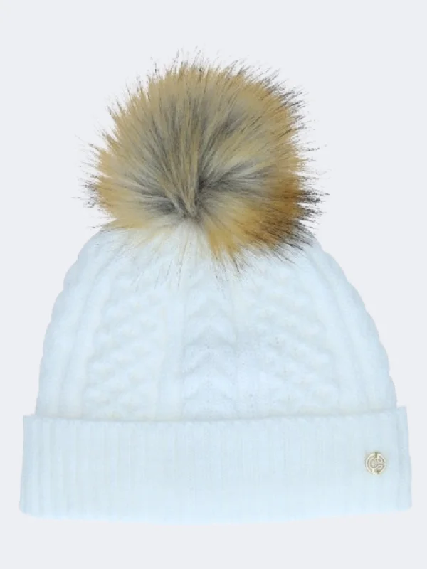 Custom Sporty Trucker Hats-Chaos Claudelle Girls Lifestyle Beanie Winter White