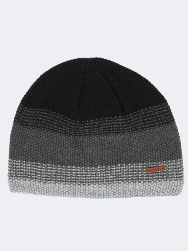 Custom Golf Hats-Chaos Crow Men Lifestyle Beanie Light Heather Grey