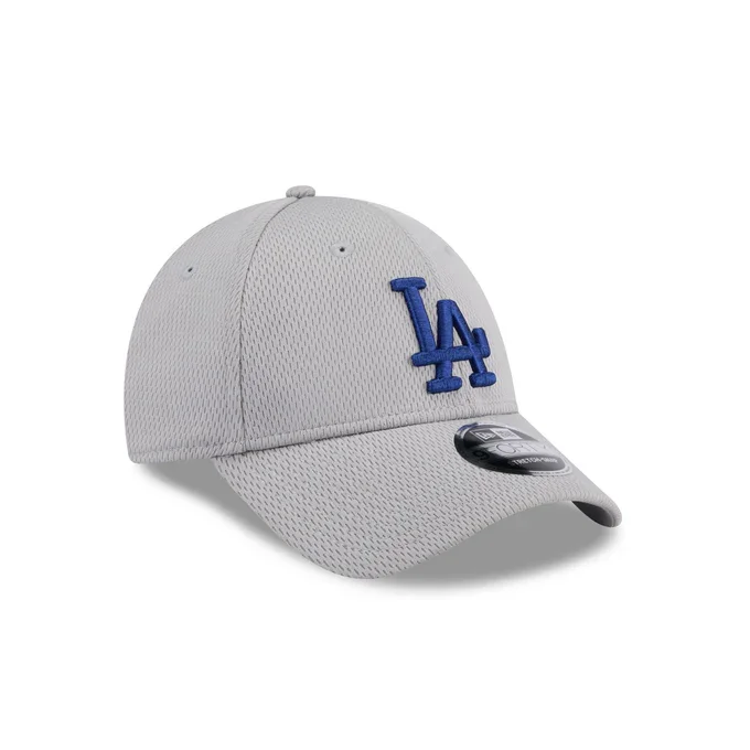 Custom Knit Beanie Hats-New Era Los Angles Dodgers Clubhouse 9FORTY Stretch-Snap Hat-Grey