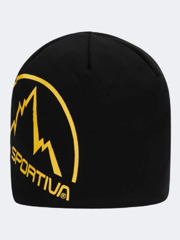 Custom Promotional Hats-La Sportiva Circle Unisex Hiking Beanie Black/Yellow