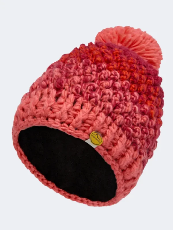 Custom Charity Event Hats-La Sportiva Terry Unisex Hiking Beanie Cherry/Flamingo