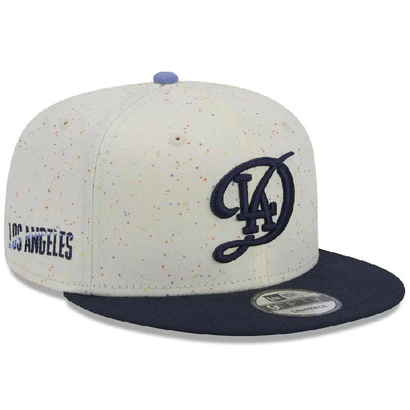 Custom Classic Hats-New Era Los Angeles Dodgers City Connect Alternate 59FIFTY Fitted Hat 2024 - Cream/Navy