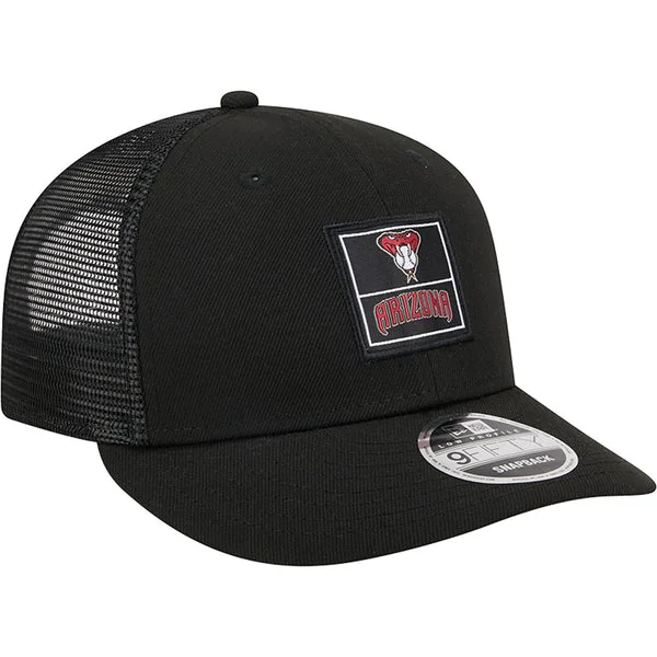 Custom Bucket Hats-New Era Arizona Diamondbacks Label Low Profile 9FIFTY Trucker Snapback Hat