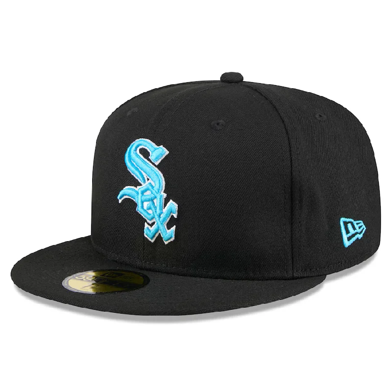 Custom Fun Event Hats-New Era Chicago White Sox 59FIFTY Fitted Hat 2024 - Black