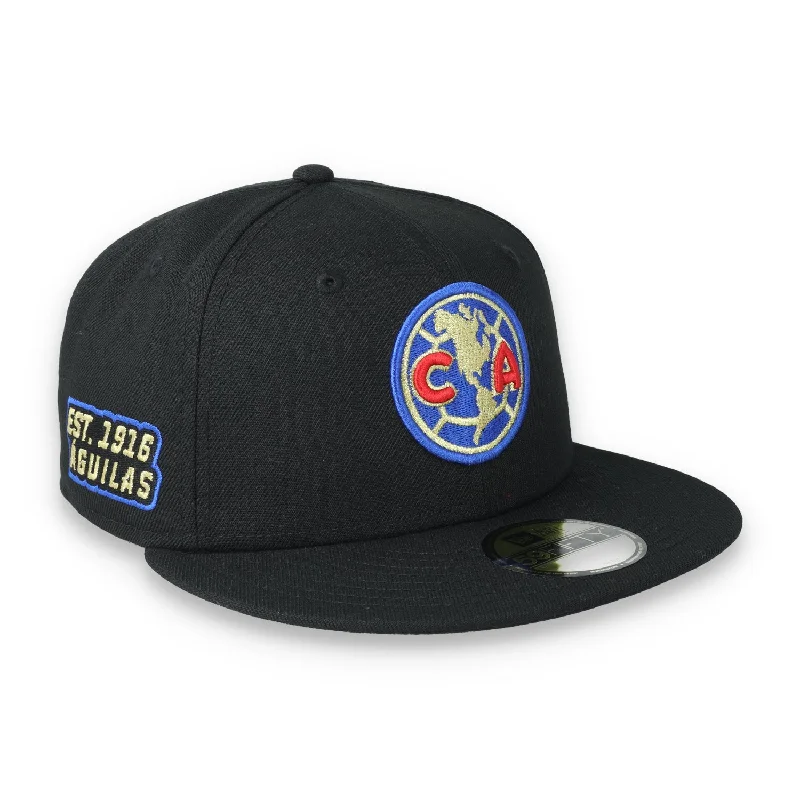 Custom Caps with Distressed Look-New Era Club America Est. 1916 Side Patch 59FIFTY Fitted Hat