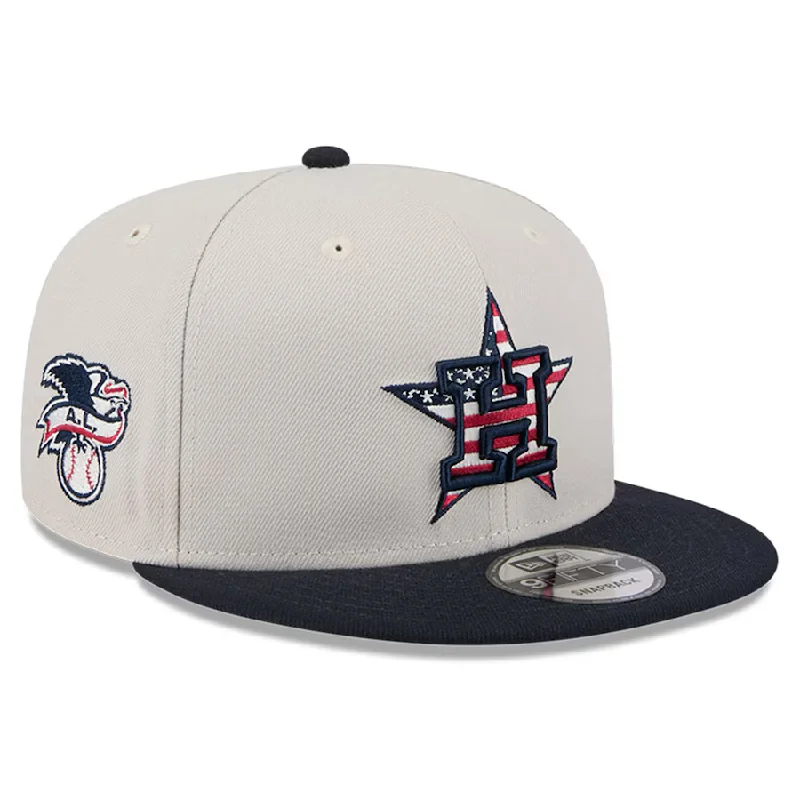 Custom Camouflage Hats-New Era Houston Astros Fourth of July 9FIFTY Snapback Hat 2024