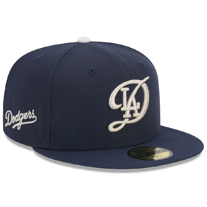 Custom Modern Hats-New Era Los Angeles Dodgers City Connect 59FIFTY Fitted Hat 2024 - Navy