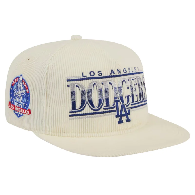 New Era Los Angeles Dodgers Corduroy Throwback The Golfer Snapback Hat