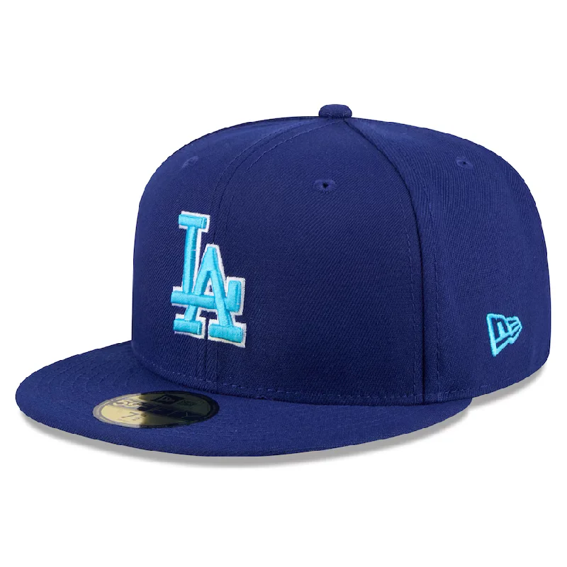 Custom College Team Hats-New Era Los Angeles Dodgers 59FIFTY Fitted Hat 2024 - Royal