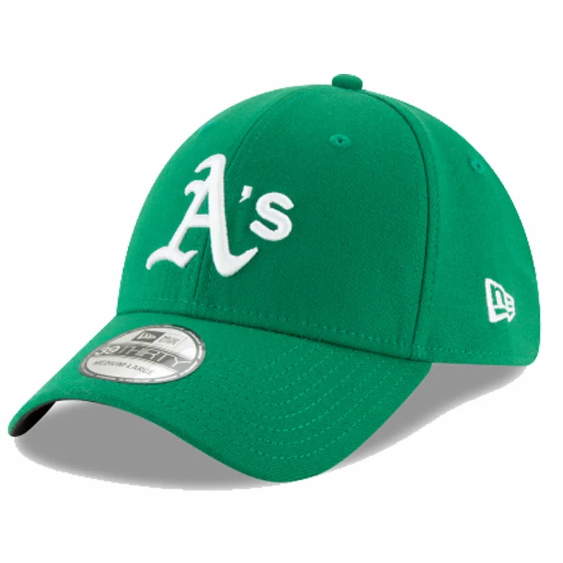 Custom Urban Hats-New Era Men's Oakland A's  39Thirty Team Classic Navy Stretch Fit Hat