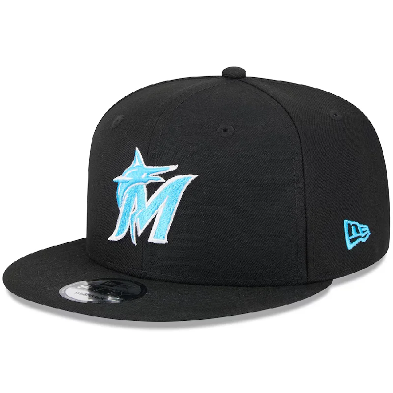 Custom Outdoor Protection Hats-New Era Miami Marlins 2024  9FIFTY Snapback Hat