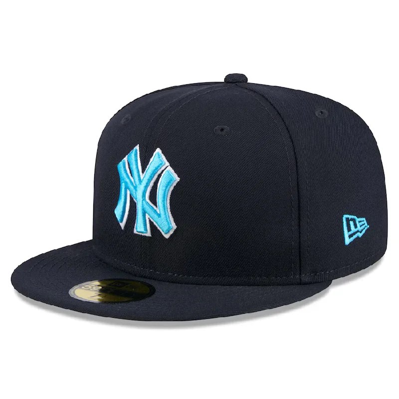 Custom Custom Holiday Hats-New Era New York Yankees 59FIFTY Fitted Hat 2024-Navy