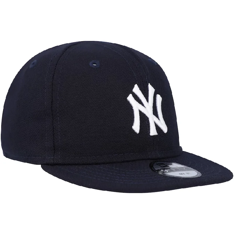 Custom Straw Hats-New Era New York Yankees Infant My First 9FIFTY Adjustable Hat - Navy