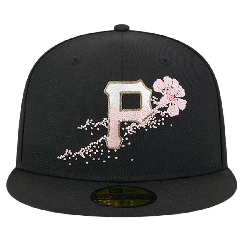 Custom Adventure Hats-New Era Pittsburgh Pirates Floral 59FIFTY Fitted Hat