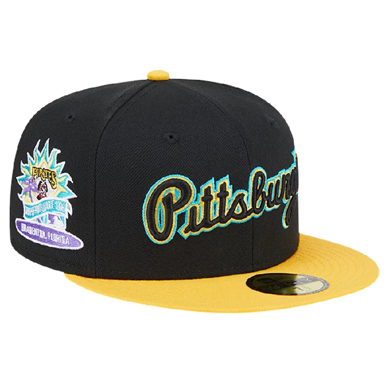 Custom Custom Sun Hats-New Era Pittsburgh Pirates Retro Spring Training 59FIFTY Fitted Hat