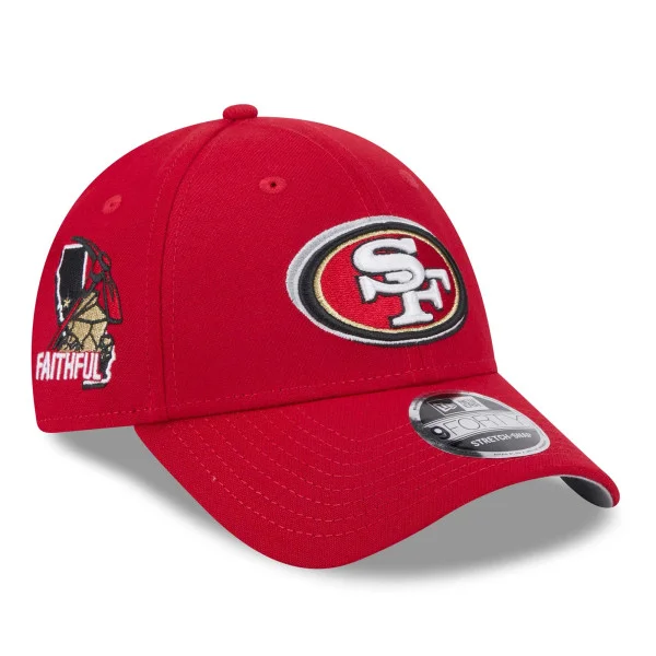 Custom Lightweight Hats-New Era San Francisco 49ers 2024 NFL Draft Team Color 9FORTY Stretch-Snap Hat