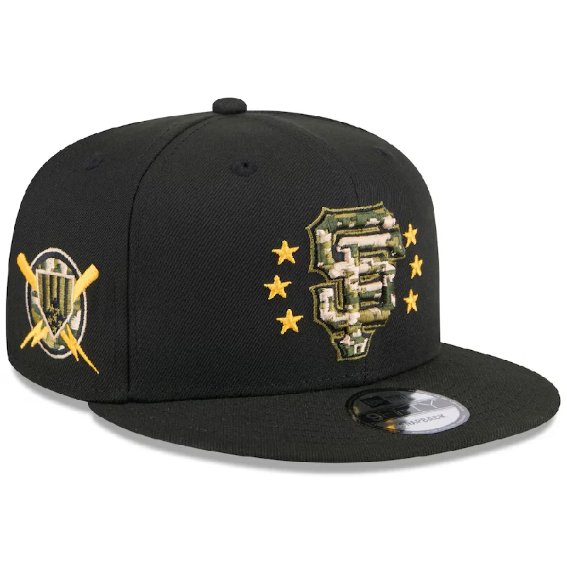 Custom Family Reunion Hats-New Era San Francisco Giants Armed Forces Day 9FIFTY Snapback Hat 2024