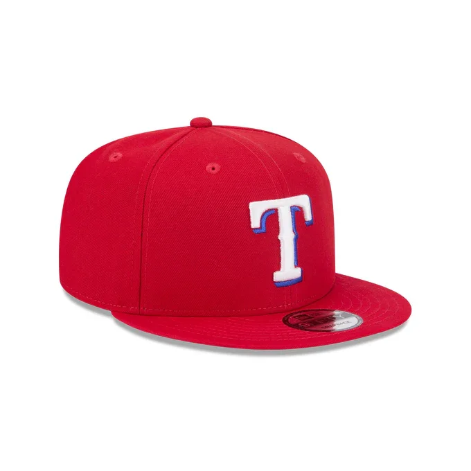 Custom Winter Beanie Hats-New Era Texas Rangers On Field Alternative 9FIFTY Snapback Hat-Red