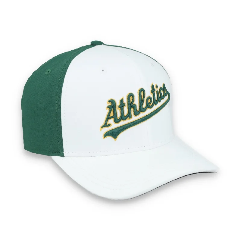 Custom Color-Block Hats-Nike Oakland Athletics Classic99  Dri-FIT Adjustable Hat - White