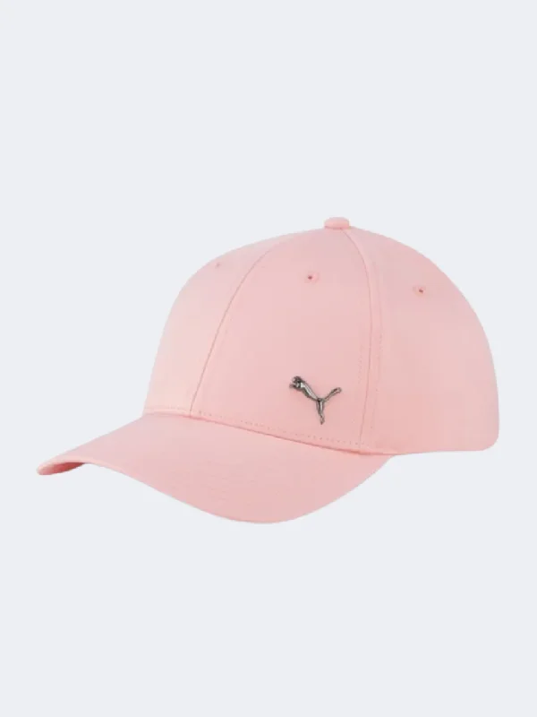 Custom Snapback Hats-Puma Metal Cat Women Lifestyle Cap Peach Smoothie