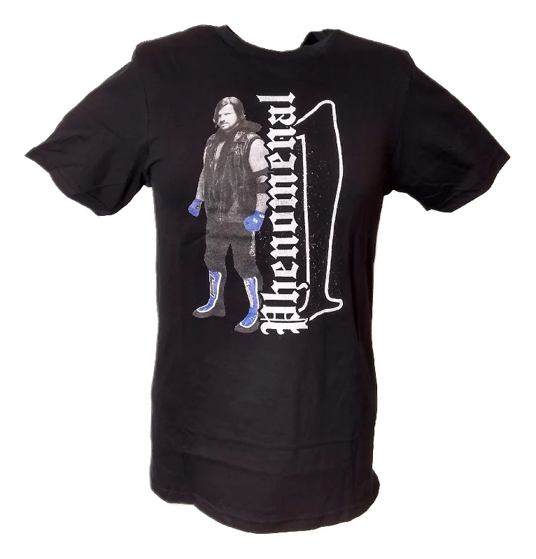 Custom T-Shirts for Hiking-AJ Styles Phenomenal One Pose WWE Mens Black T-shirt