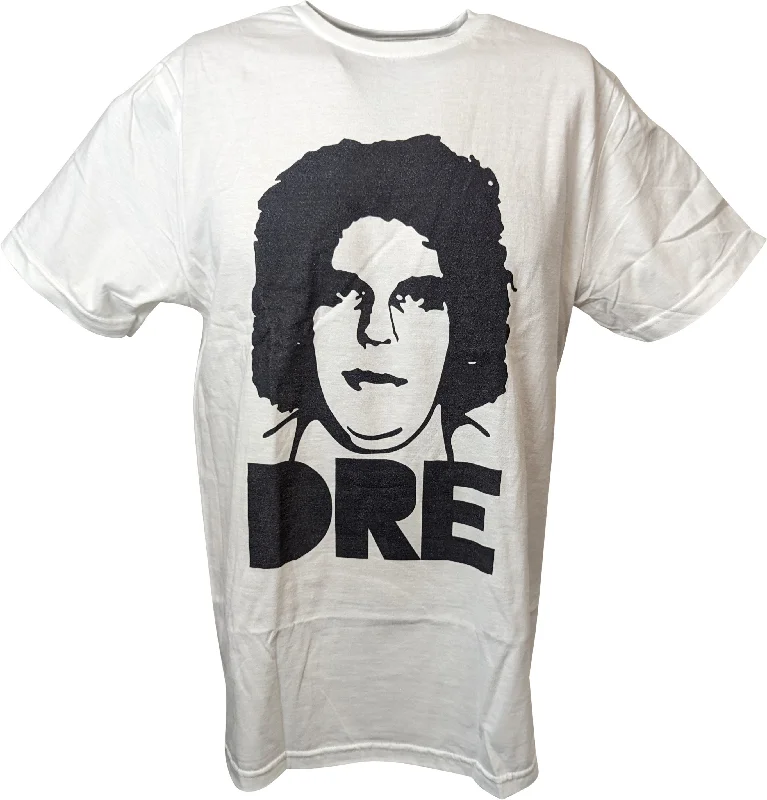 Custom Printed T-Shirts-Andre the Giant Big Dre Mens White T-shirt