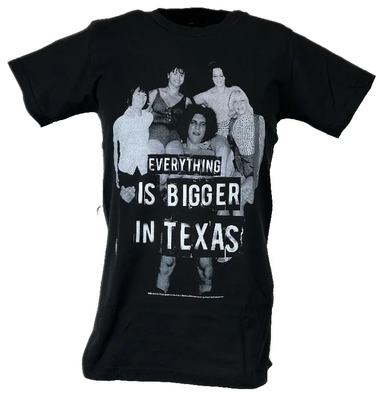 Custom T-Shirts for Barbecue Parties-Andre the Giant Everything Bigger In Texas WWE Mens Black T-shirt