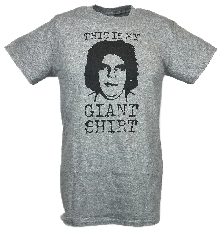 Custom T-Shirts with Unique Graphics-This is my Andre the Giant T-shirt Gray