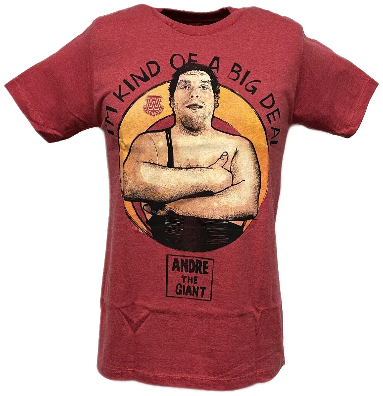 Custom T-Shirts with Organic Cotton-Andre The Giant I'm Kind Of A Big Deal T-shirt Single Sided Print