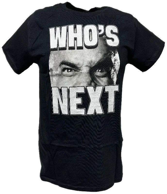 Custom T-Shirts for Bachelorette Parties-Bill Goldberg Who's Next Big Logo WWE Mens T-shirt