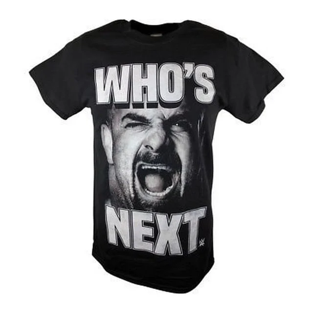 Custom T-Shirts for Festivals-Bill Goldberg Who's Next Screaming WWE Mens T-shirt