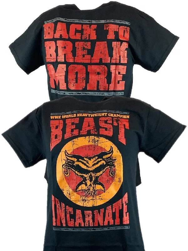 Custom T-Shirts for TV Series Fans-Brock Lesnar Beast Incarnate Back to Break More Mens T-shirt