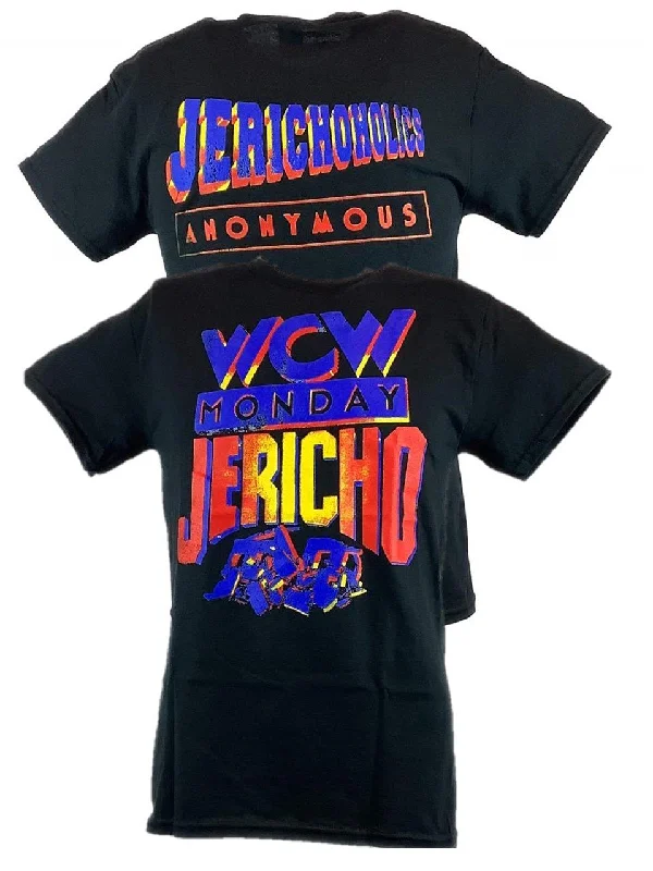 Custom T-Shirts for Artists and Creatives-Chris Jericho WCW Monday Night Raw Jericholic Mens Black T-shirt