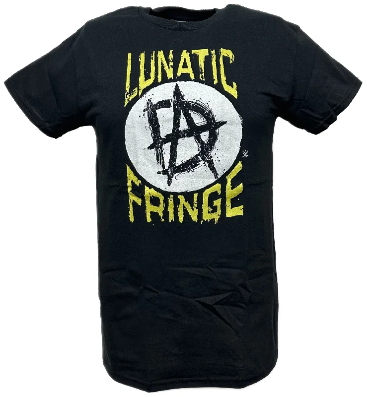 Custom T-Shirts for Gardeners-Dean Ambrose Lunatic Fringe Mens Black T-shirt