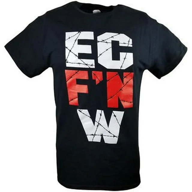 Custom T-Shirts with Designs-EC F'N W Extreme Championship Wrestling ECW Mens T-shirt