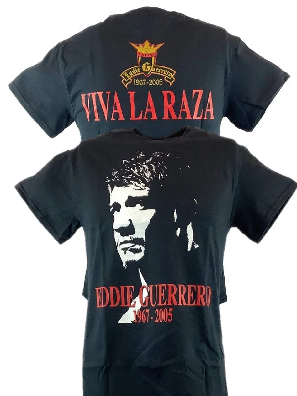 Custom T-Shirts for Active Lifestyles-Eddie Guerrero Tribute 1967-2005 Mens Black T-shirt